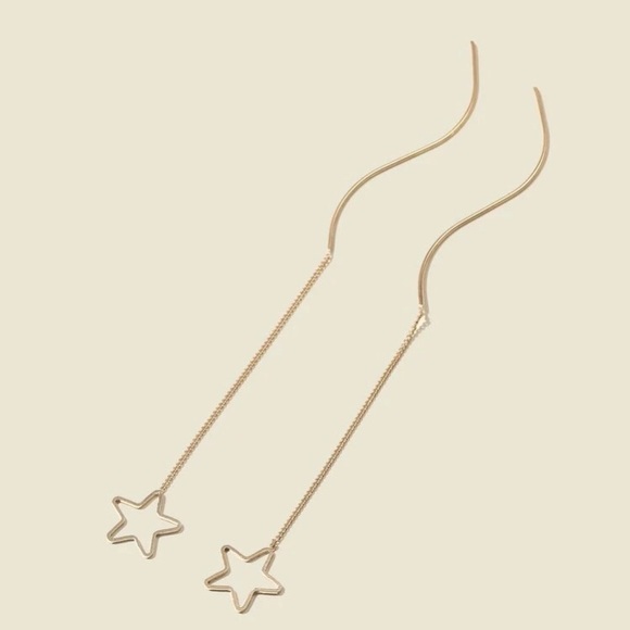 ⭐️ Beautiful Boho Star Stringer Tassel Dangle Earrings ⭐️ - Picture 2 of 3